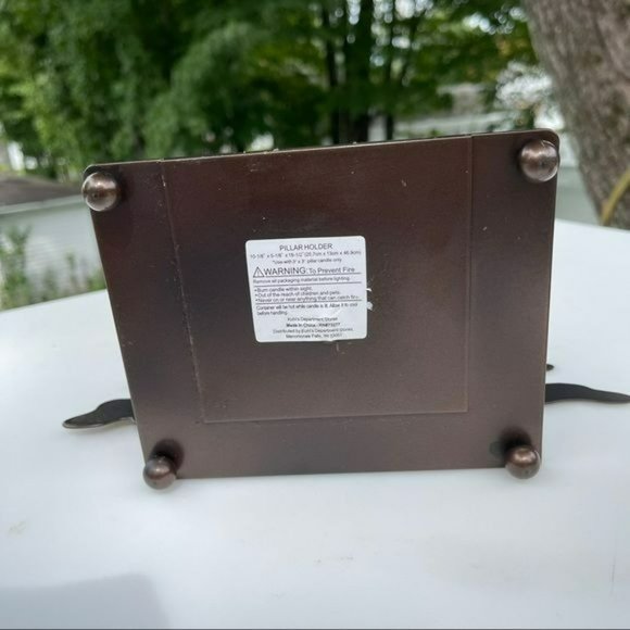 Vintage Metal Candle Holder Pine Tree Shaped 18.5in Farmhouse‎ Style Winter - Picture 15 of 16